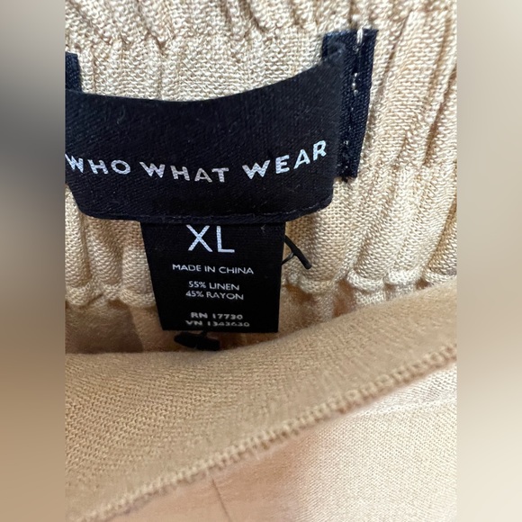 🤎 NWT! Linen Rayon Blend Trouser - Picture 4 of 5